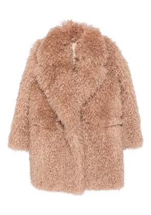 Tagliatore Astrid teddy-collar coat - Neutrals