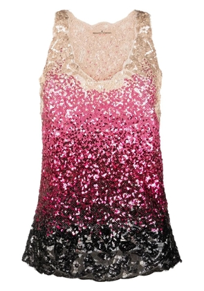 Ermanno Scervino sequin embellished tank top - Neutrals