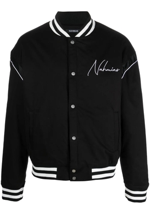 Nahmias graphic-print bomber jacket - Black