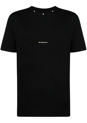 Givenchy logo and stars-embroidered T-shirt - Black