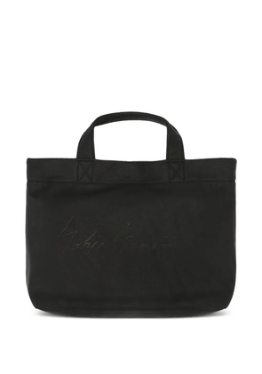 Discord Yohji Yamamoto leather tote bag - Black