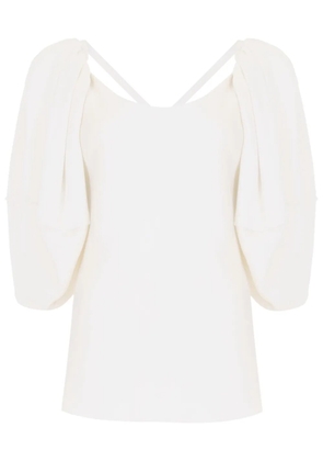 Gloria Coelho Henrique VIII crepe blouse - White