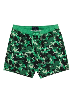 Psycho Bunny Rye-print swim shorts - Green
