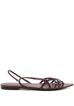 Nensi Dojaka Corset leather sandals - Purple