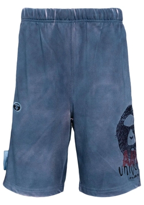 AAPE BY *A BATHING APE® logo-embroidered track shorts - Blue