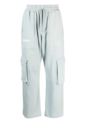 Ih Nom Uh Nit Mission logo-print cargo track pants - Blue