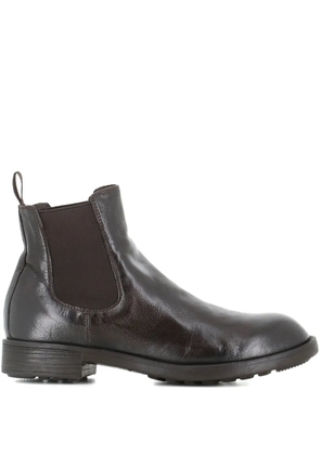 Officine Creative Sergeant 102 elastic-panel leather boots - Brown