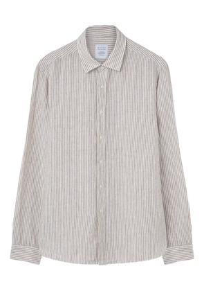 Xacus striped shirt - Brown