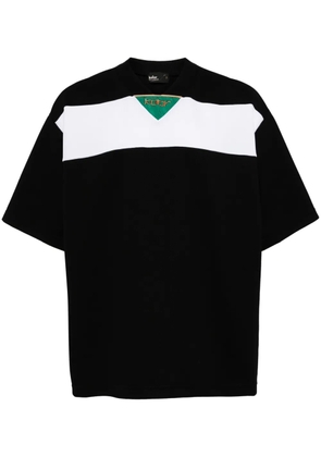Kolor stripe-detail jersey T-shirt - Black