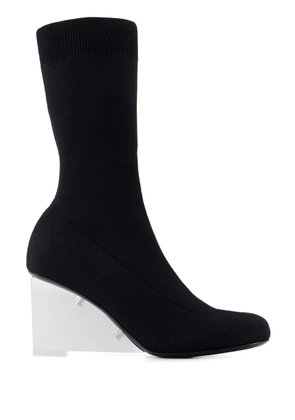 Alexander McQueen Shard 115mm wedge boots - Black