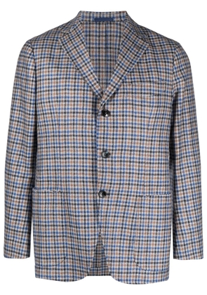 SARTORIO NAPOLI plaid-check single-breasted blazer - Grey