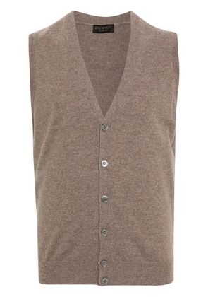 Dell'oglio V-neck knitted vest - Neutrals