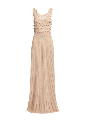 Elie Saab crochet maxi dress - Gold