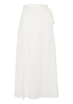 VOZ high-waisted wrap skirt - Neutrals