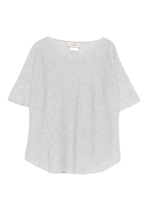 Bruno Manetti boat-neck knitted top - Grey