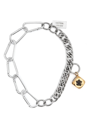 Chopova Lowena dice-pendant necklace - Silver