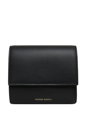 Mansur Gavriel logo-stamp tri-fold wallet - Black