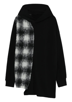 Y's Panel-detailing hoodie - Black