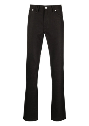 Brioni low-rise slim-fit tapered trousers - Brown