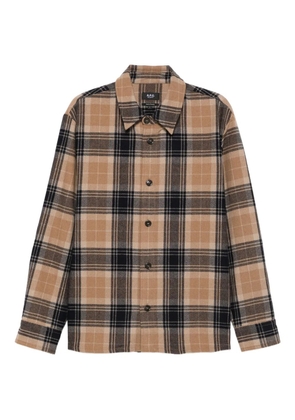 A.P.C. plaid check-pattern shirt - Blue