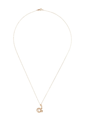 Charlotte Chesnais 18K yellow gold Letter D diamond necklace