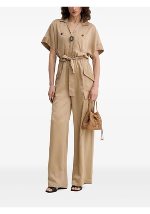 SIMONA CORSELLINI belted jumpsuit - Neutrals