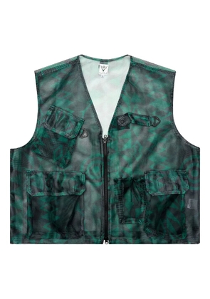 SOUTH2 WEST8 mesh pocket vest - Green