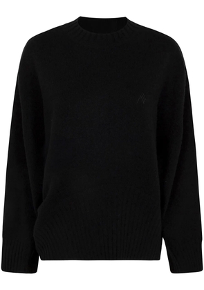 The Attico logo-embroidered sweater - Black