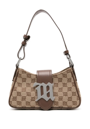 MISBHV monogram-jacquard canvas tote bag - Neutrals