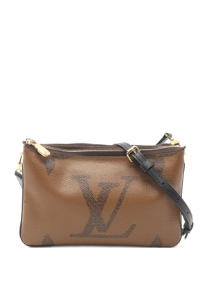 Louis Vuitton Pre-Owned 2020 Double Zip Monogram Shoulder Bag - Brown