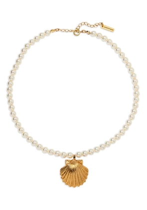 Jennifer Behr Siren shell-pendant necklace - White