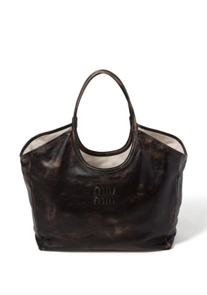 Miu Miu leather tote bag - Black