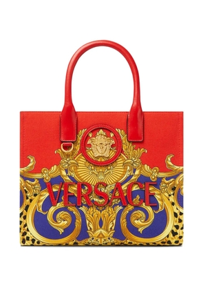 Versace baroque-print tote bag - Red