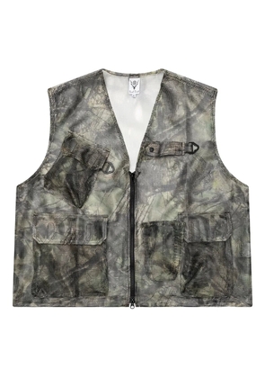 SOUTH2 WEST8 Bush Trek mesh vest - Green