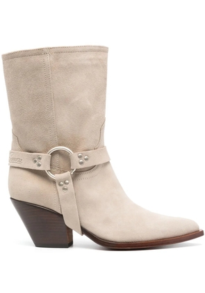 Sonora Atoka 70mm suede boots - Neutrals