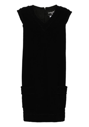 CHANEL Pre-Owned 2008 silk-blend sleeveless dress - Black