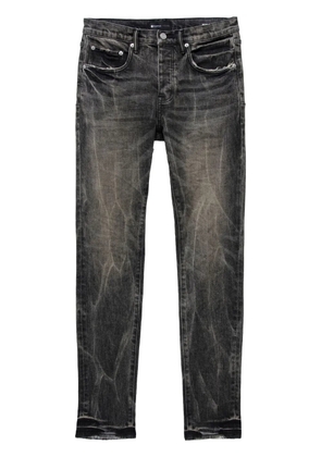 Purple Brand acid-wash low-rise skinny jeans - Black