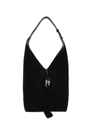 Ferragamo slouchy suede hobo bag - Black