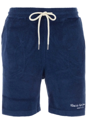 Sporty & Rich logo-print shorts - Blue