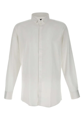 Carlo Pignatelli mock-neck cuffed shirt - White