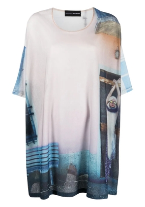 Barbara Bologna photograph-print oversized T-shirt - Neutrals