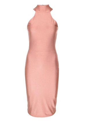 Lethicia Bronstein Audrey metallic-sheen dress - Pink