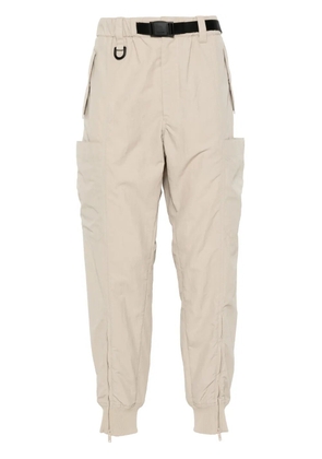 Y-3 crinkled track pants - Neutrals