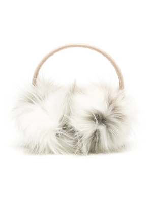 Unreal Fur faux-fur earmuffs - Neutrals