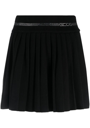 GCDS pleated miniskirt - Black