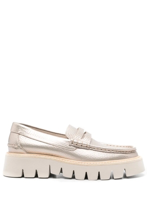 Pedro Garcia Sebas leather platform loafers - Gold