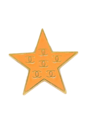CHANEL Pre-Owned 2001 star-motif brooch - Gold