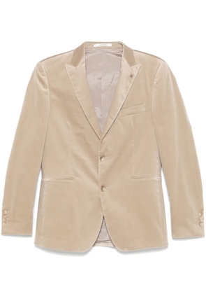 Tagliatore velvet blazer - Neutrals
