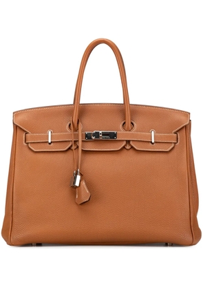 Hermès Pre-Owned 2010 Togo Birkin Retourne 35 handbag - Brown
