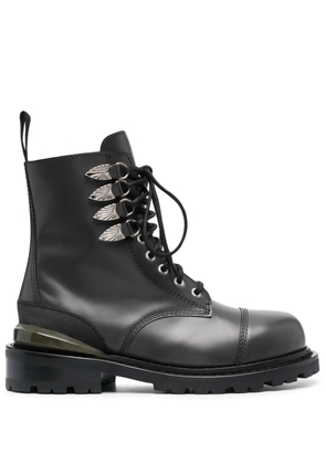 Toga Virilis Side Gore leather ankle boots - Grey